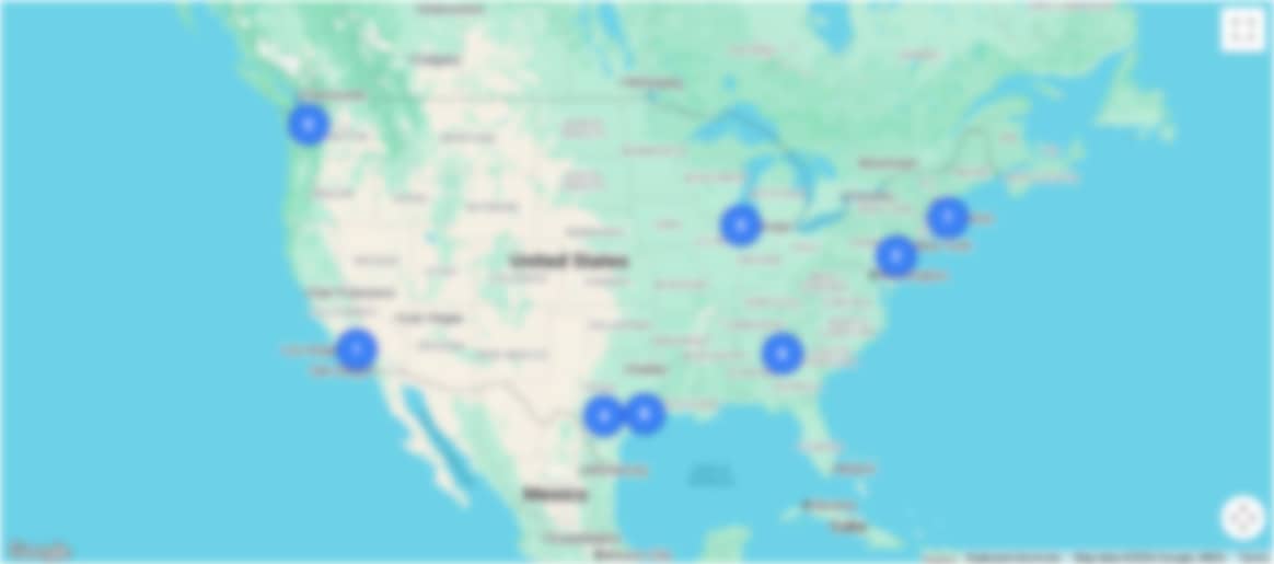 Map of participating trial sites